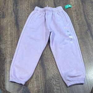 GAP Purple Jogger Sweatpants with Elastic Cuffs